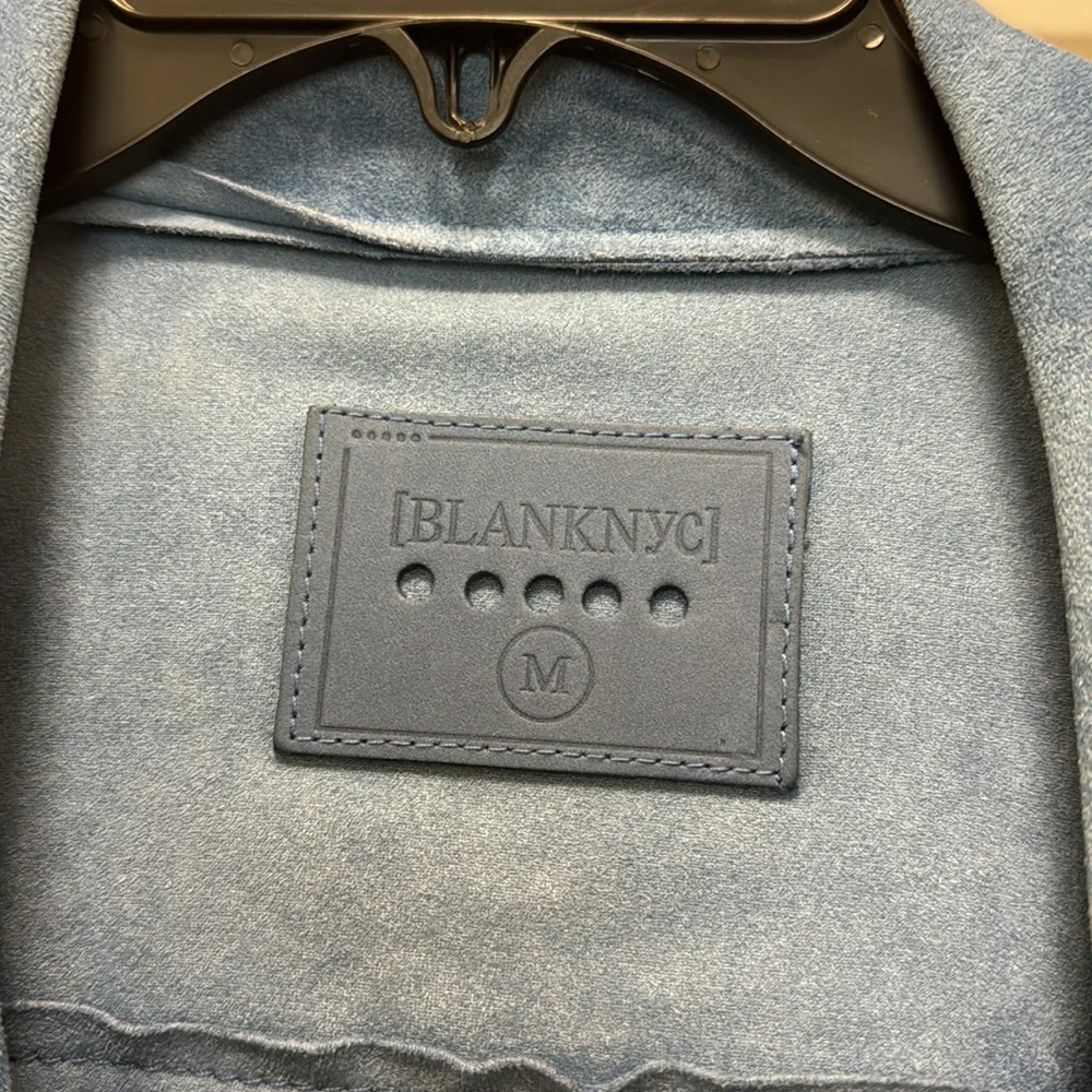 Blank NYC Blue Suede Jacket - Picture 3 of 3